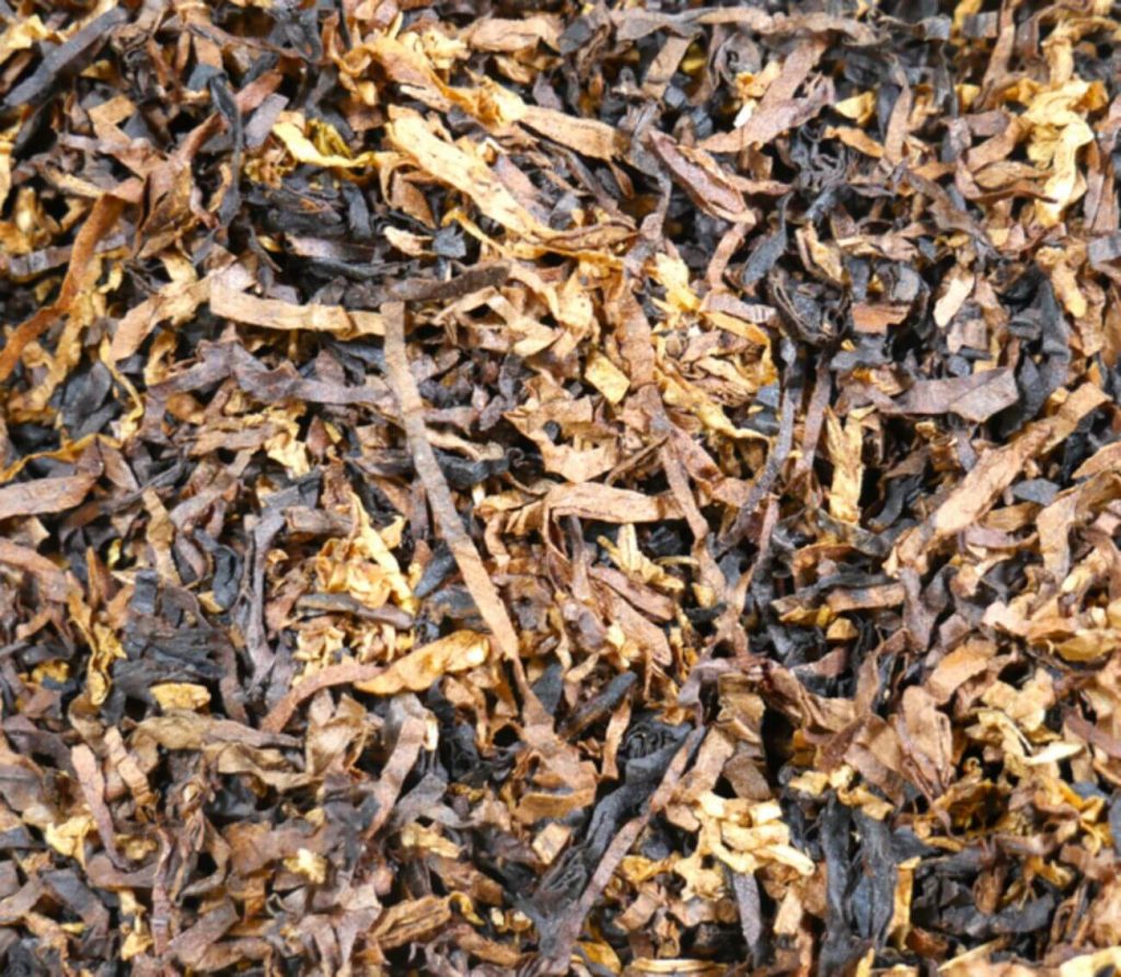 A close-up of a Balkan tobacco blend, showcasing its unique texture.